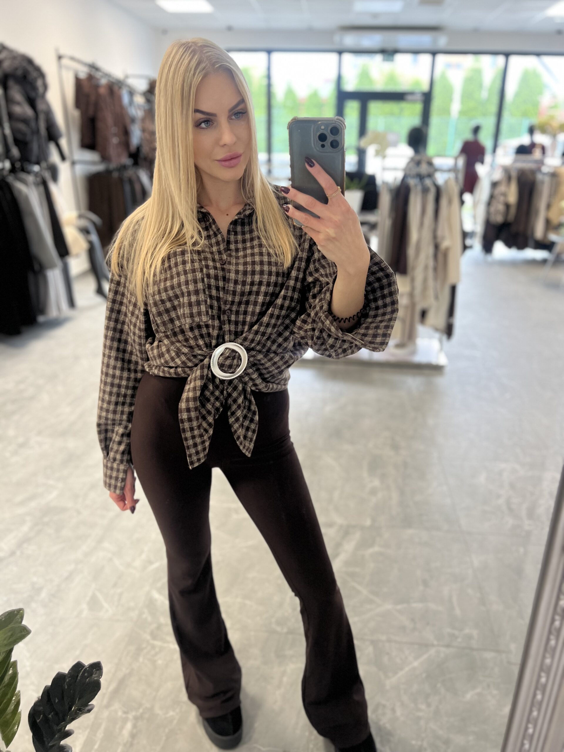 KOSZULA W MODNĄ KRATĘ