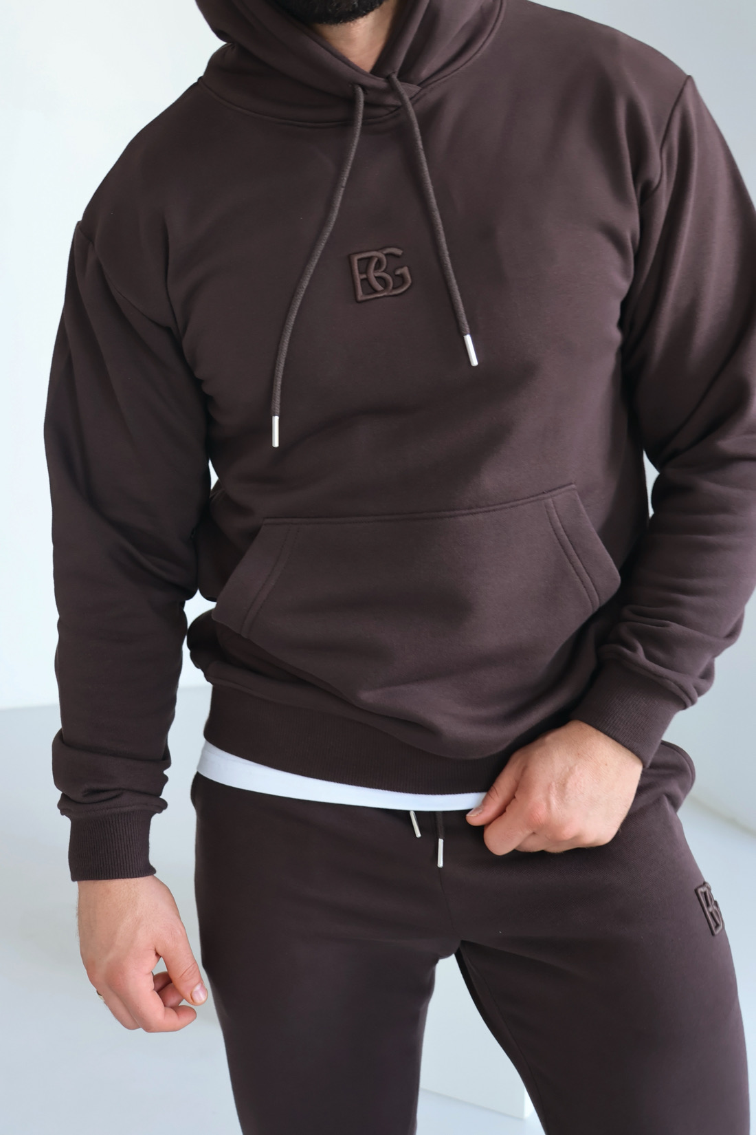 BLUZA MĘSKA BG KANGOO GORZKA CZEKOLADA