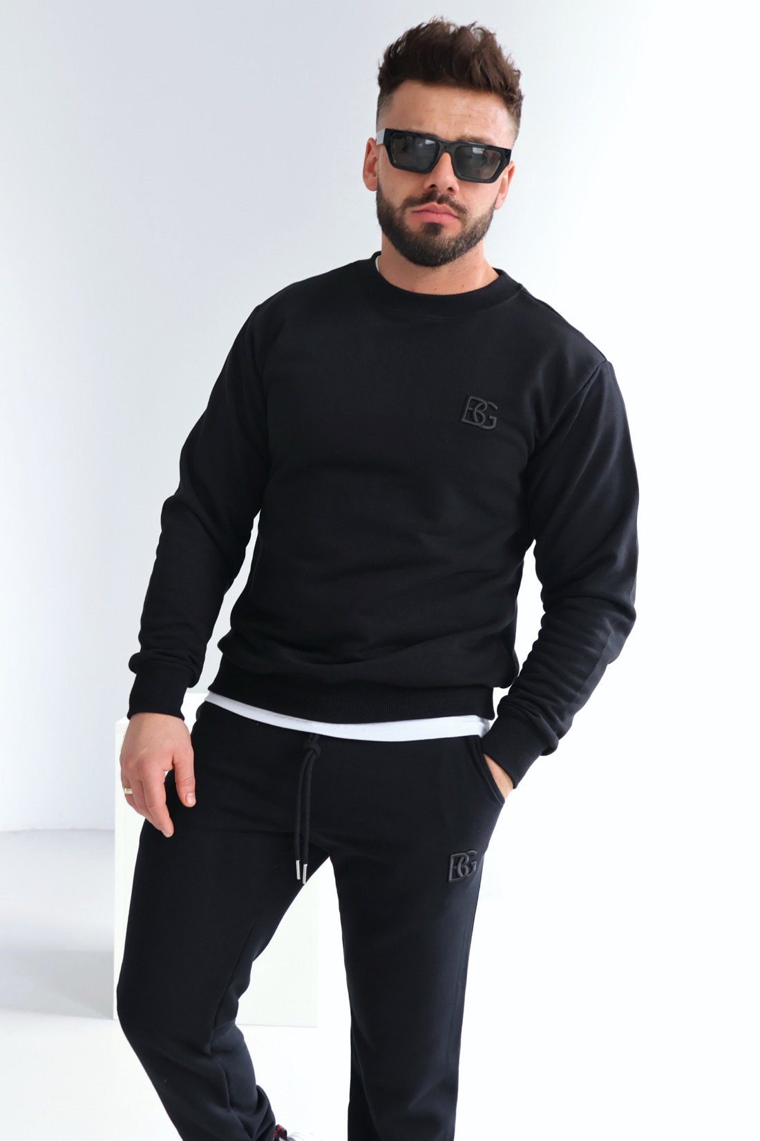 BLUZA MĘSKA BG BASIC CZARNY