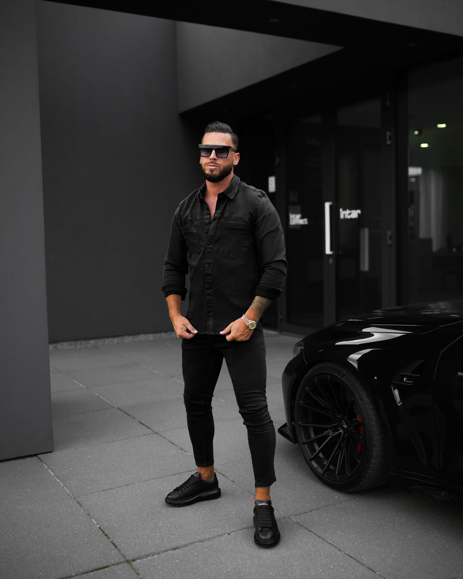 SPODNIE CZARNE OLAVOGA