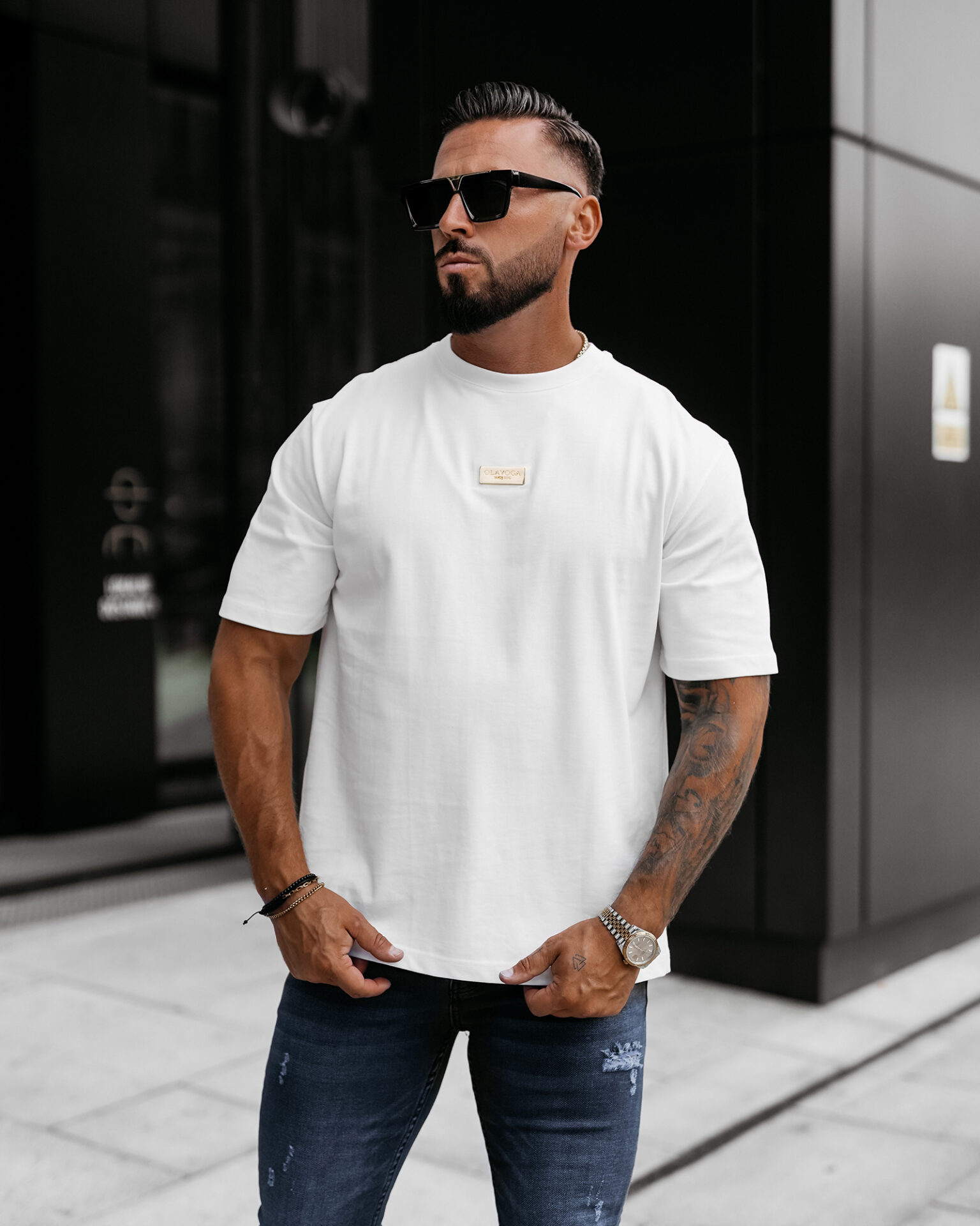 T-SHIRT BIAŁY OLAVOGA