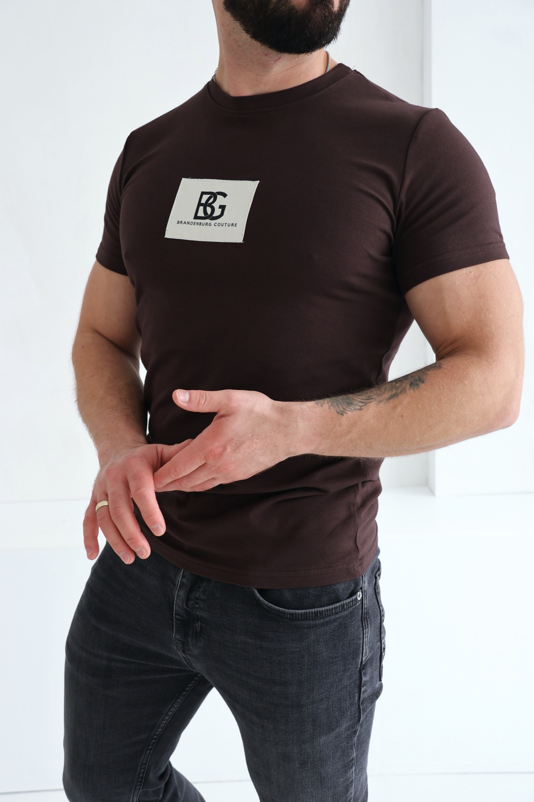 T-SHIRT MĘSKI BG BING GORZKA CZEKOLADA