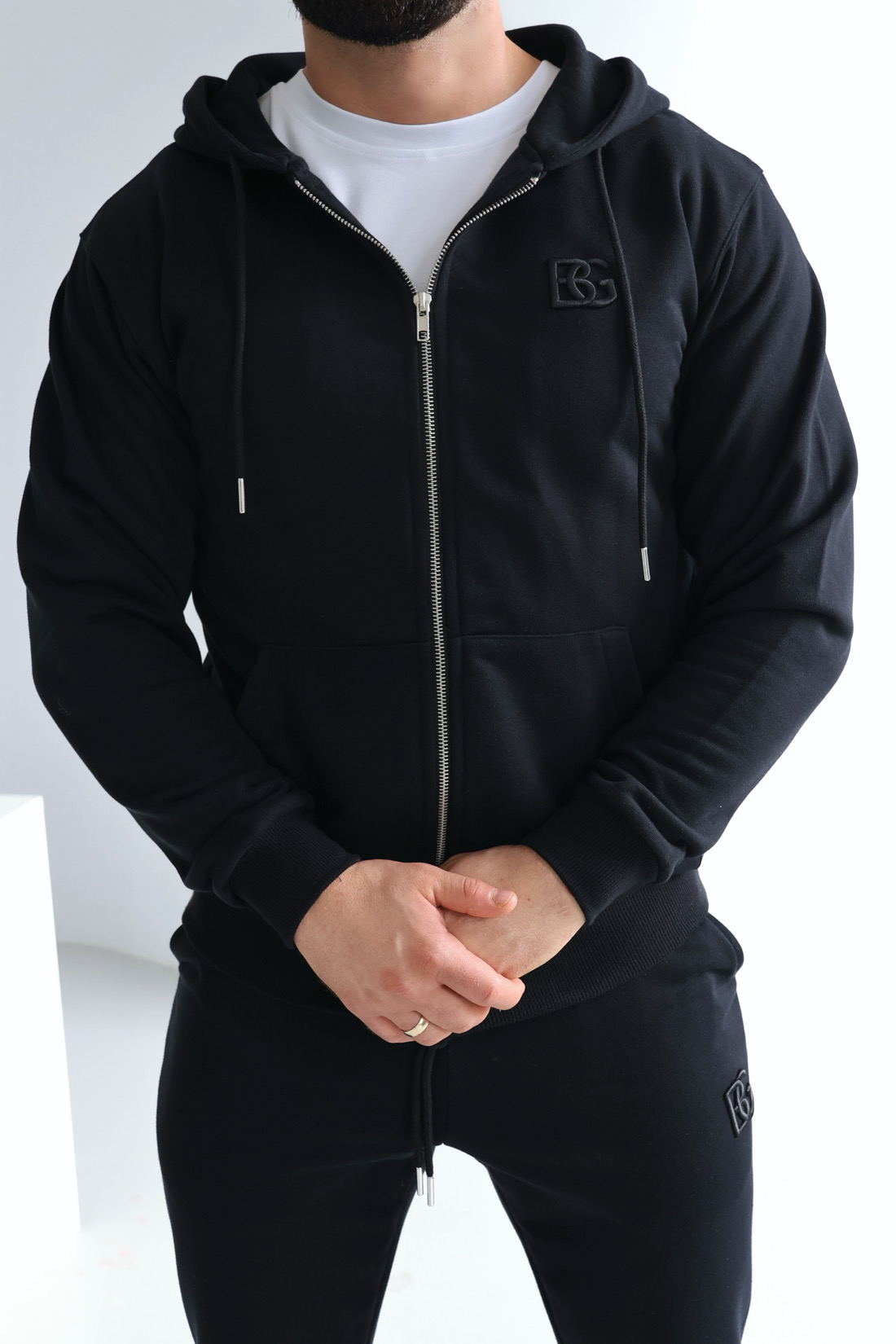 BLUZA MĘSKA BG ZIPPY CZARNA